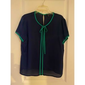 Tie neck top